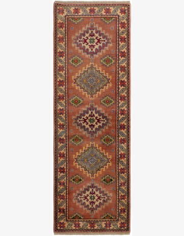 2' 8 x 7' 8 Hand Knotted Kazak Runner Rug