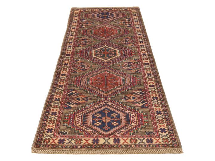 2' 6 x 7' Hand Knotted Kazak Runner Rug