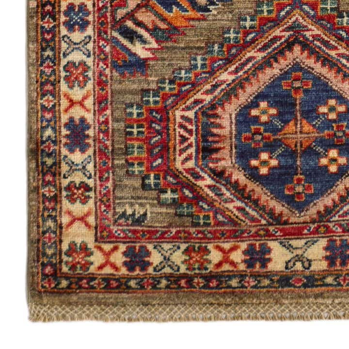 2' 6 x 7' Hand Knotted Kazak Runner Rug
