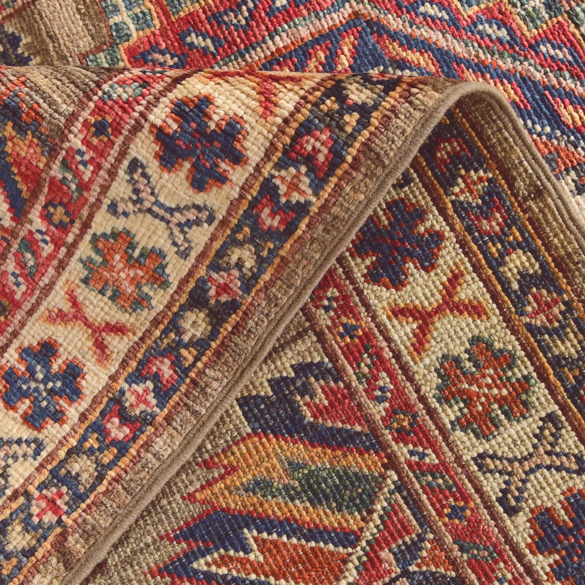 2' 6 x 7' Hand Knotted Kazak Runner Rug