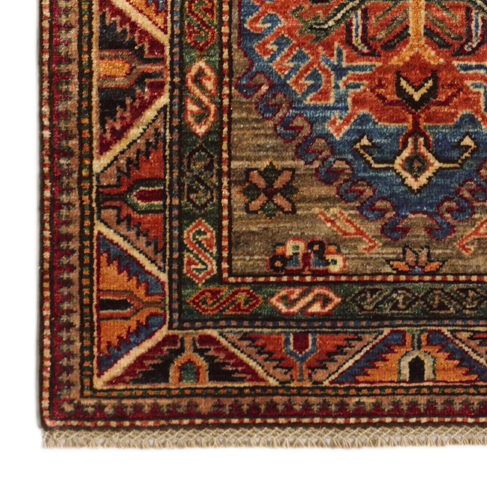 2' 9 x 9' Hand Knotted Kazak Runner Rug
