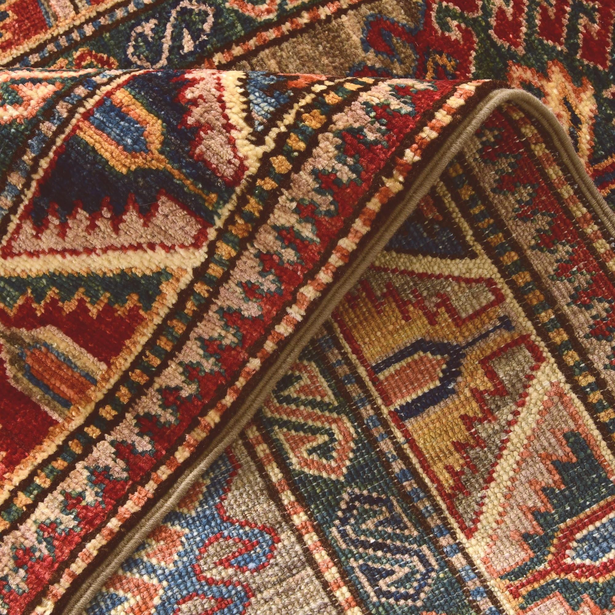 2' 9 x 9' Hand Knotted Kazak Runner Rug
