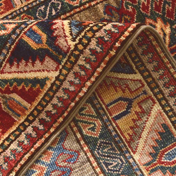 2' 9 x 9' Hand Knotted Kazak Runner Rug