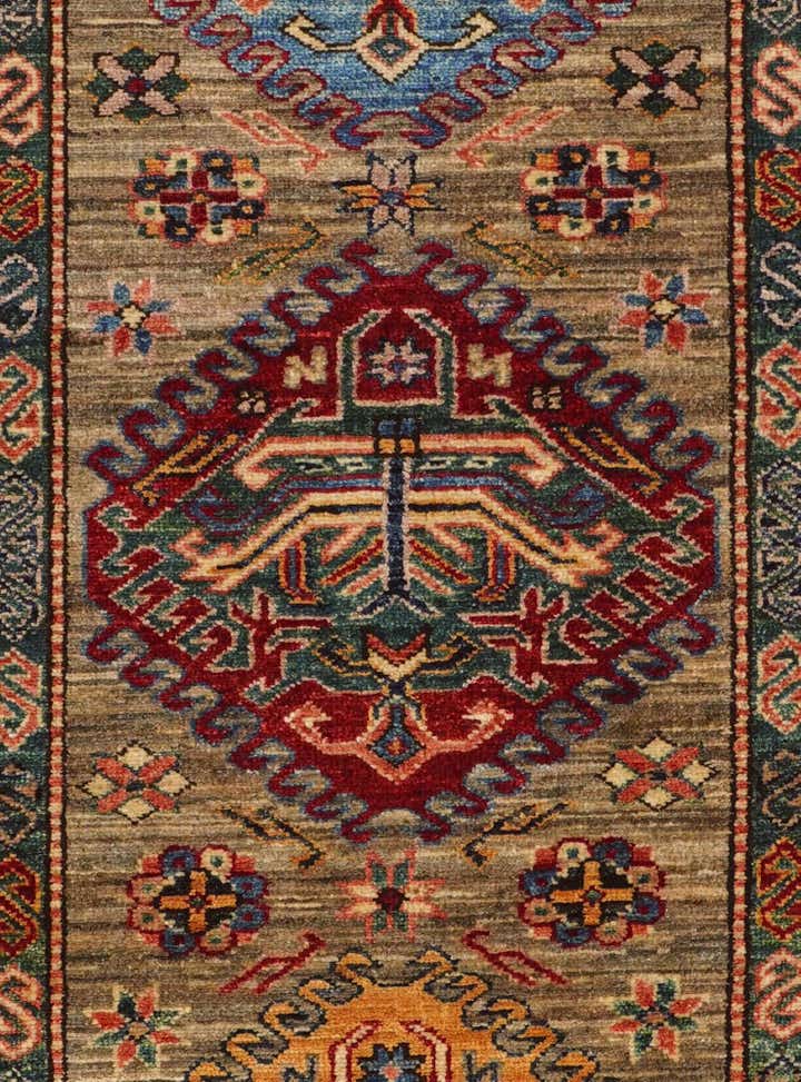2' 9 x 9' Hand Knotted Kazak Runner Rug