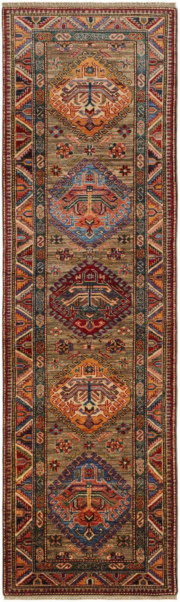 2' 9 x 9' Hand Knotted Kazak Runner Rug