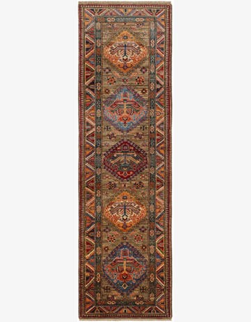 2' 9 x 9' Hand Knotted Kazak Runner Rug