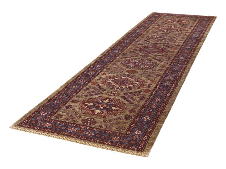 2' 9 x 9' 10 Hand Knotted Kazak Runner Rug