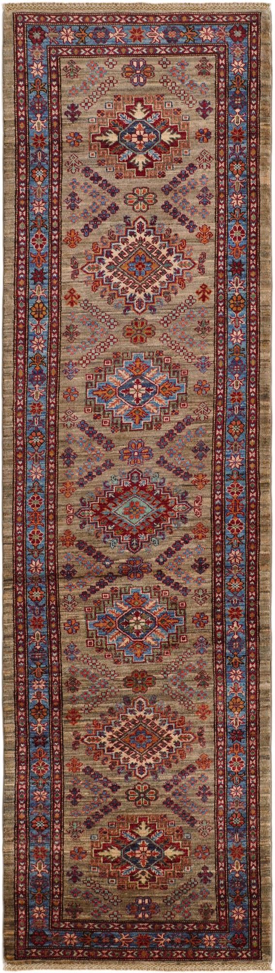 2' 9 x 9' 10 Hand Knotted Kazak Runner Rug