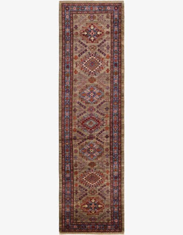 2' 9 x 9' 10 Hand Knotted Kazak Runner Rug