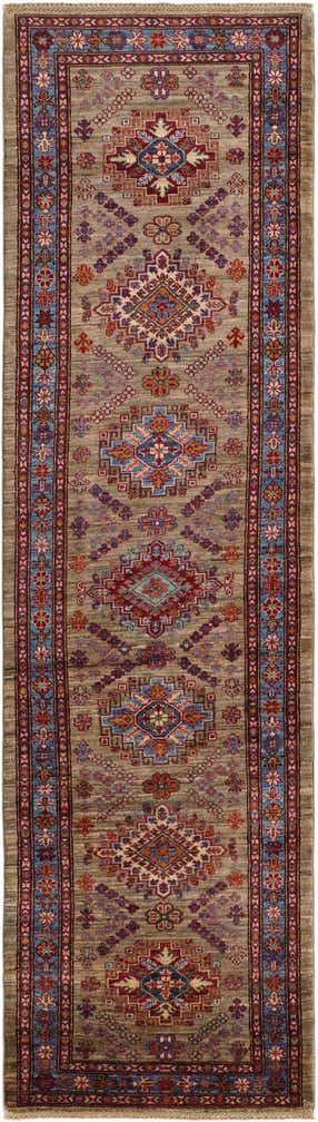 2' 9 x 9' 10 Hand Knotted Kazak Runner Rug