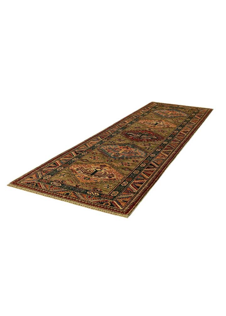 2' 9 x 9' 1 Hand Knotted Kazak Runner Rug