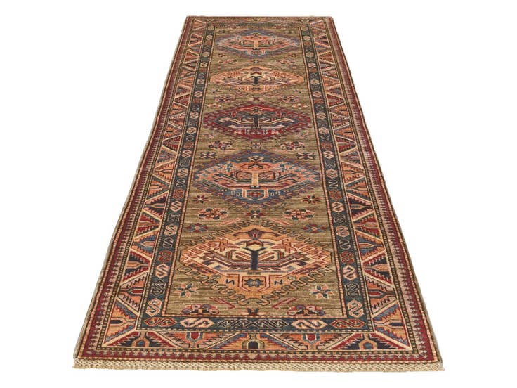 Detail image of 2' 9 x 9' 1 Hand Knotted Kazak Runner Rug