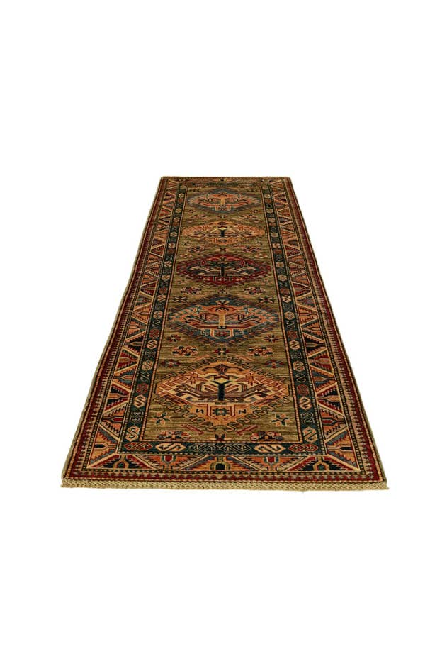 Detail image of 2' 9 x 9' 1 Hand Knotted Kazak Runner Rug