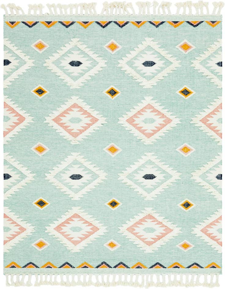 Detail image of 8' x 11' Hand Woven Arizona Wool Rug