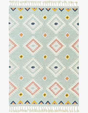 7' 1 x 10' Hand Woven Arizona Wool Rug