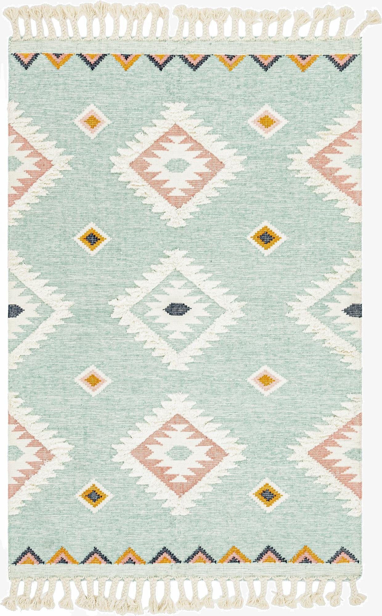 6' 1 x 9'  Hand Woven Arizona Wool Rug