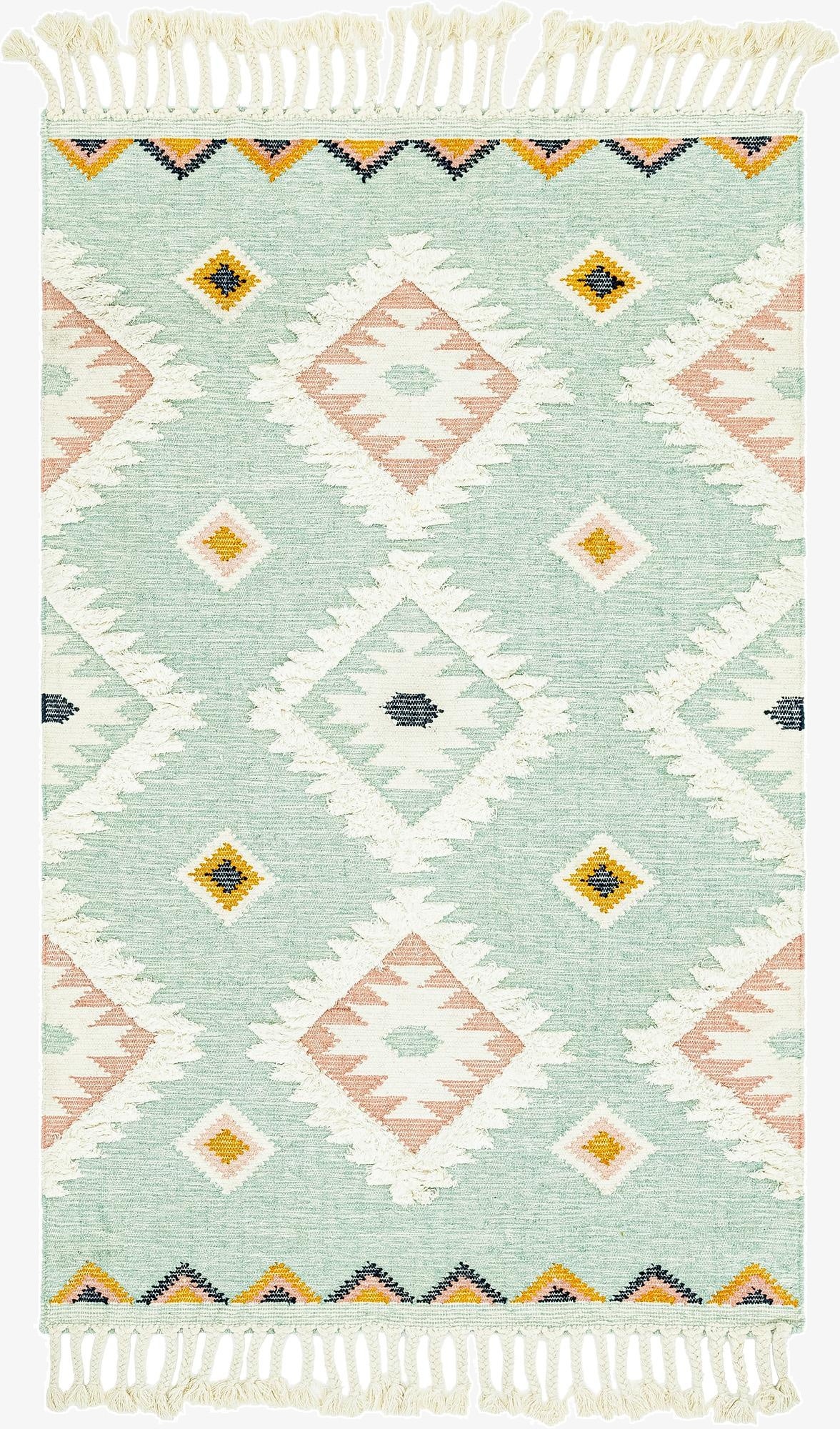 5' 1 x 8'  Hand Woven Arizona Wool Rug