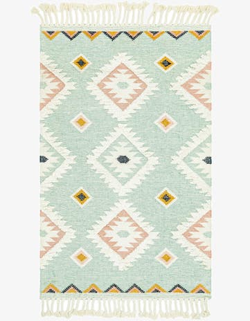 5' 1 x 8' Hand Woven Arizona Wool Rug