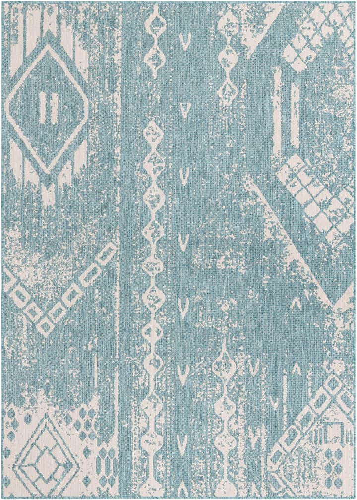 6' x 9' Easy-Clean Bohemian Indoor / Outdoor Rug