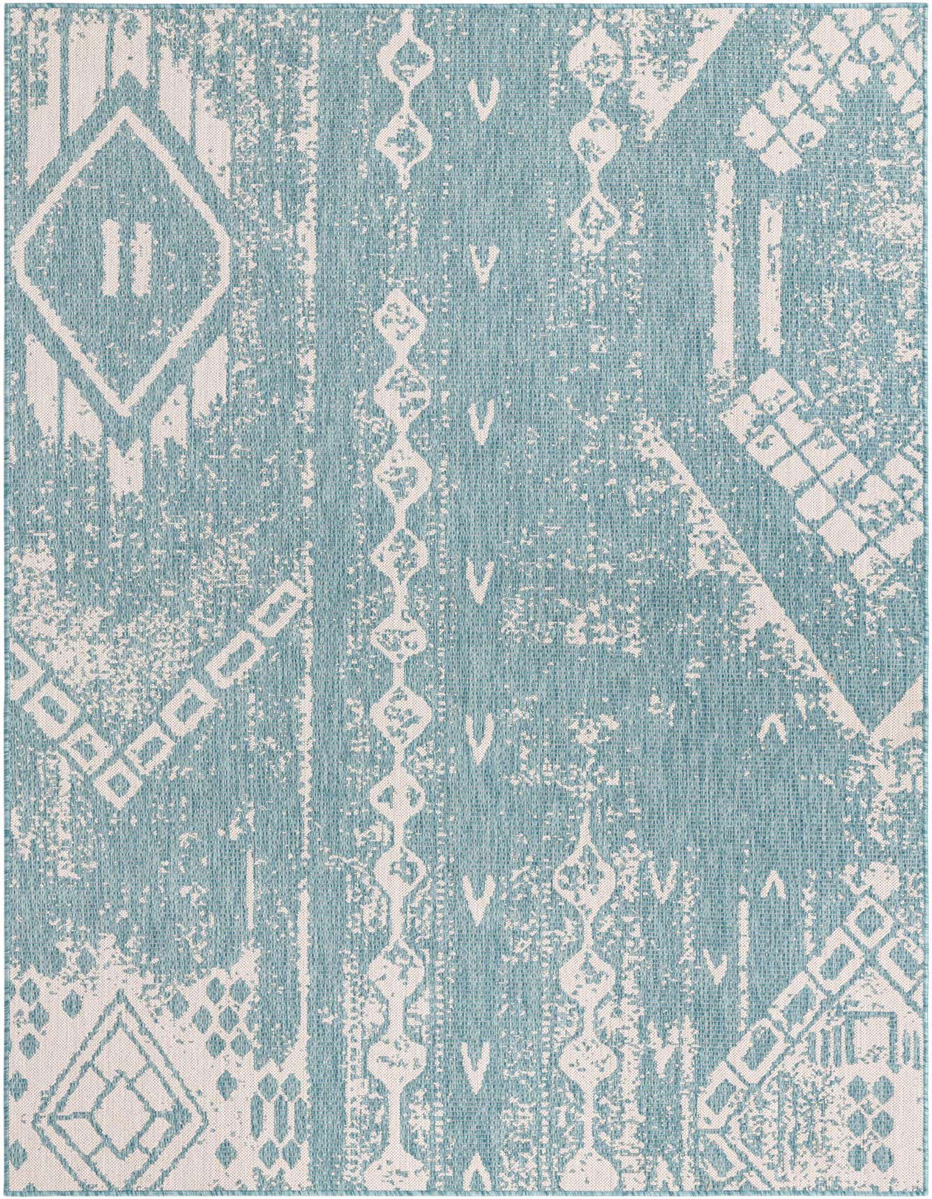 6' x 9' Easy-Clean Bohemian Indoor / Outdoor Rug