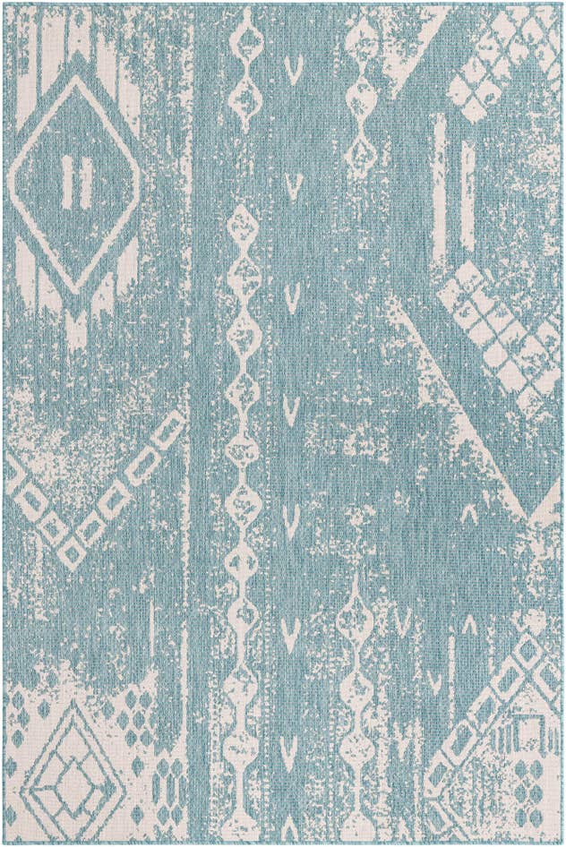 Detail image of 6' x 9' Easy-Clean Bohemian Indoor / Outdoor Rug