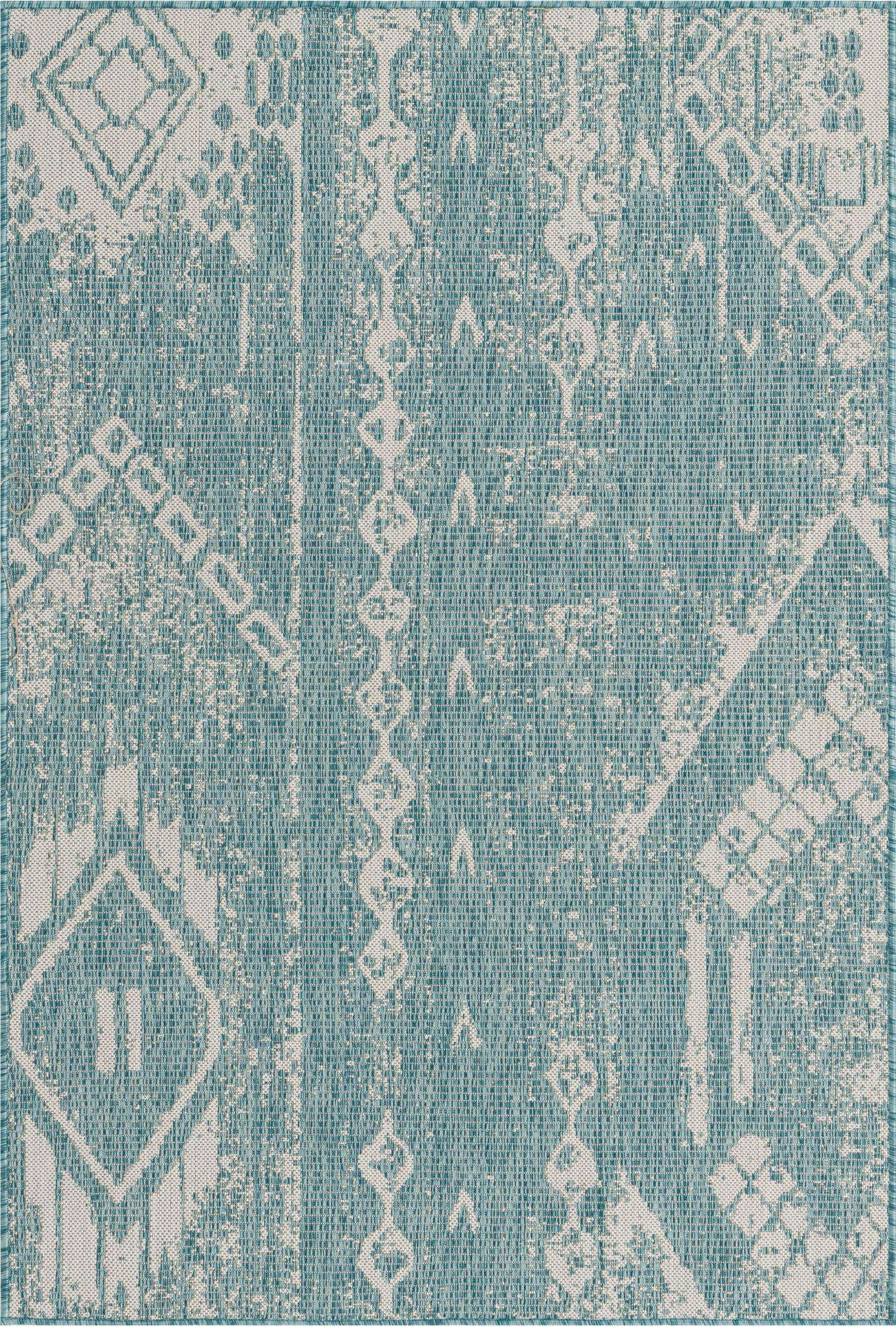 4' x 6' Easy-Clean Bohemian Indoor / Outdoor Rug