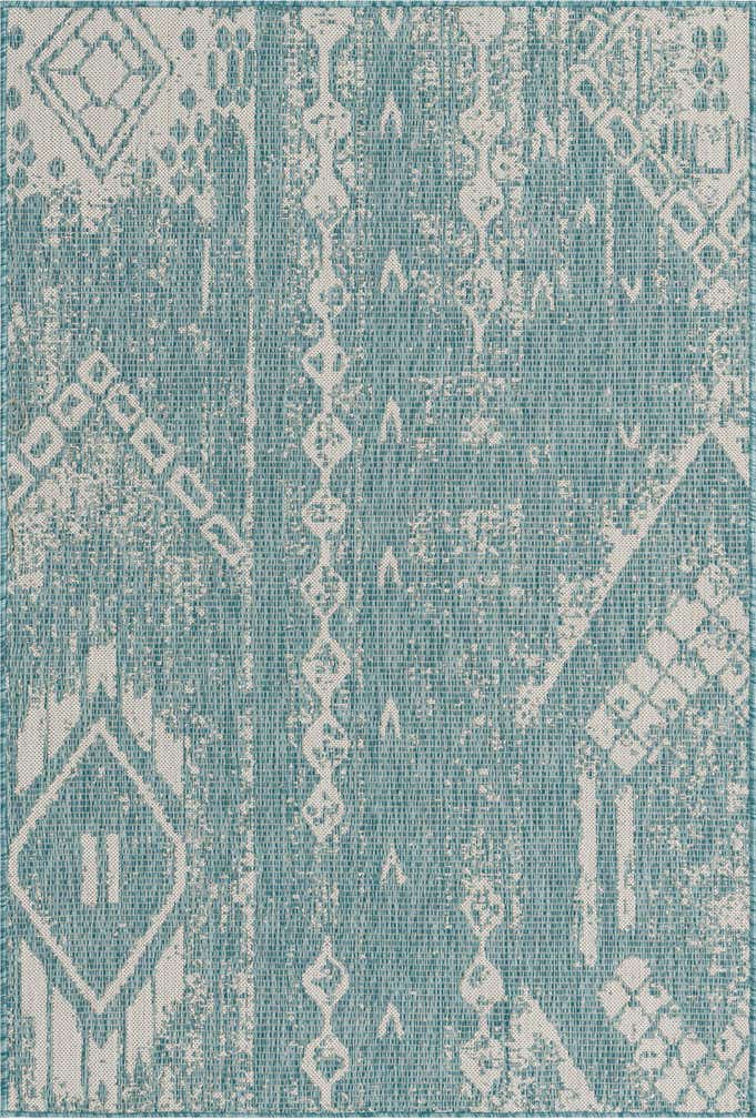 4' x 6' Easy-Clean Bohemian Indoor / Outdoor Rug