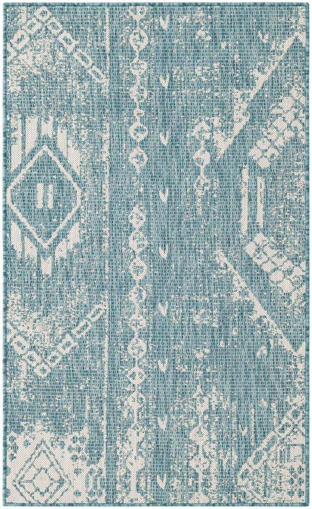 90cm x 150cm Easy-Clean Bohemian Indoor / Outdoor Rug
