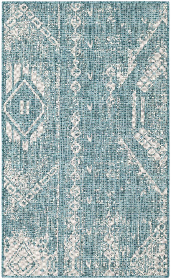 Detail image of 90cm x 150cm Easy-Clean Bohemian Indoor / Outdoor Rug