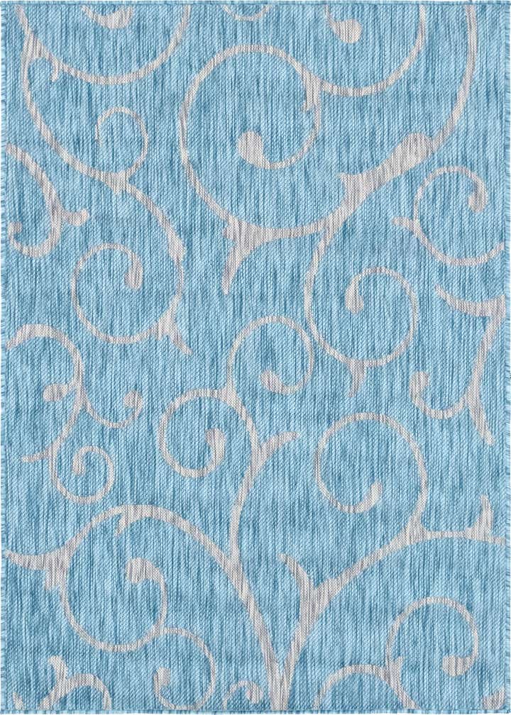 4' x 6' Easy-Clean Botanical Indoor / Outdoor Rug