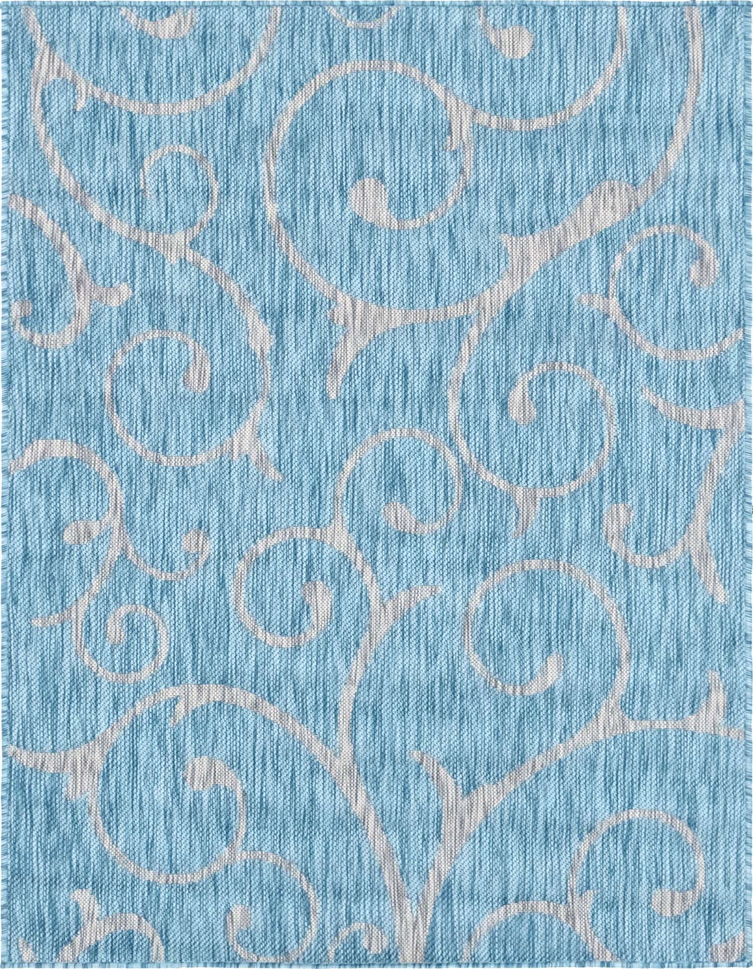 4' x 6' Easy-Clean Botanical Indoor / Outdoor Rug