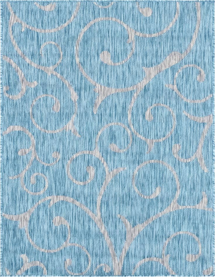 Detail image of 4' x 6' Easy-Clean Botanical Indoor / Outdoor Rug