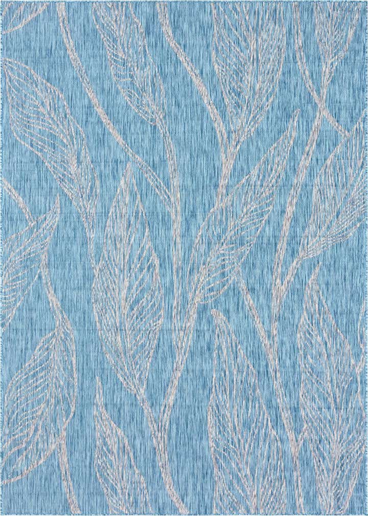 7' 10 x 11' Easy-Clean Botanical Indoor / Outdoor Rug