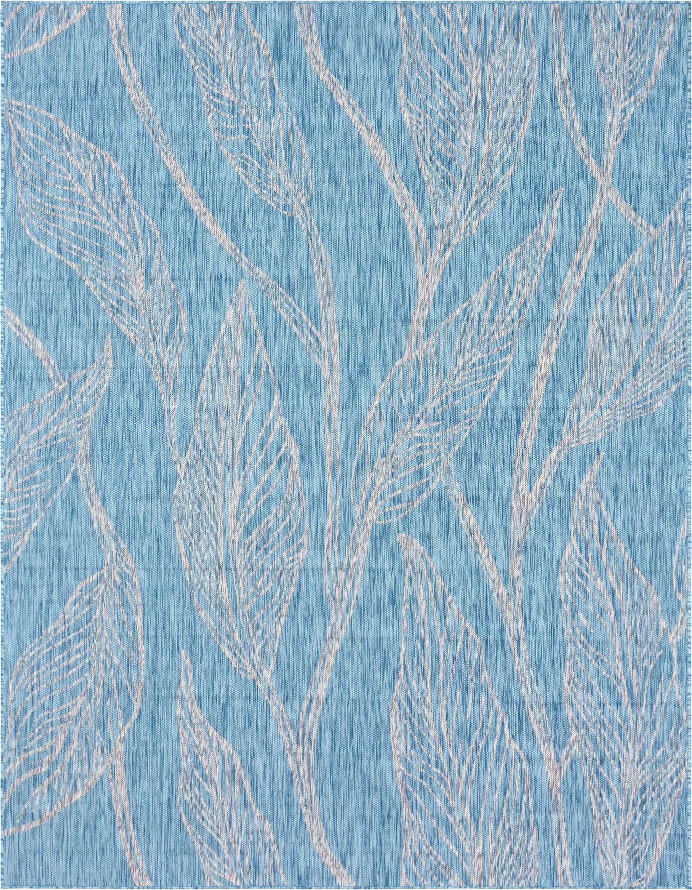 7' 10 x 11' Easy-Clean Botanical Indoor / Outdoor Rug