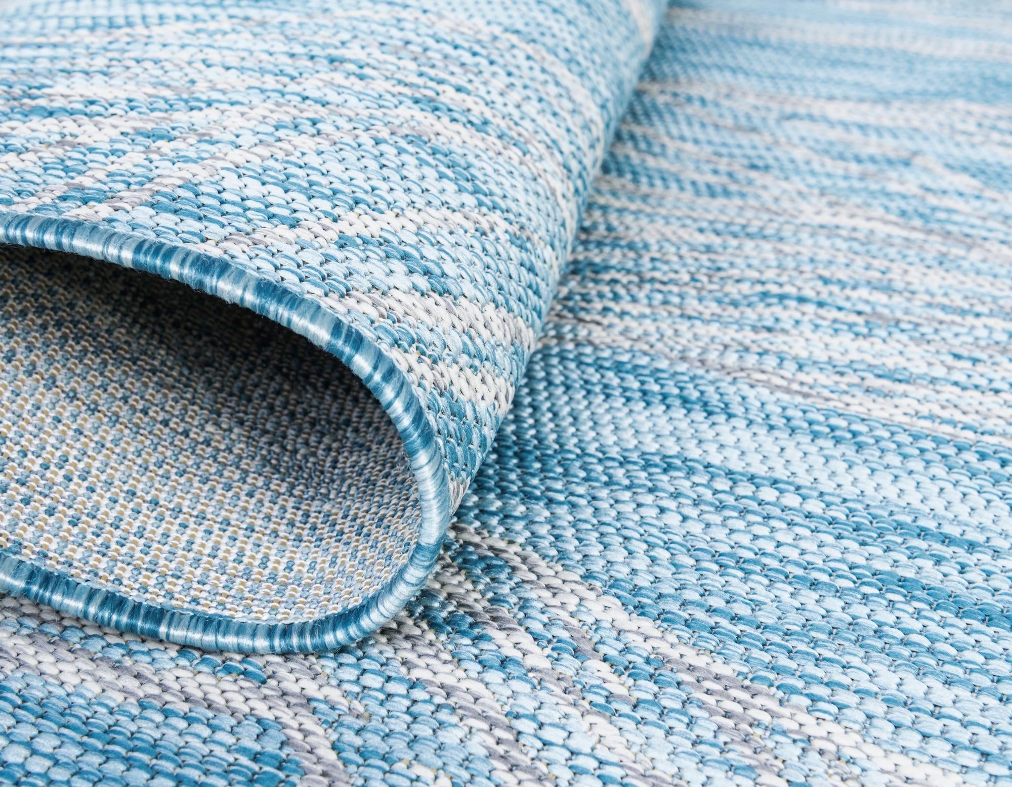5' 3 x 8' Easy-Clean Botanical Indoor / Outdoor Rug