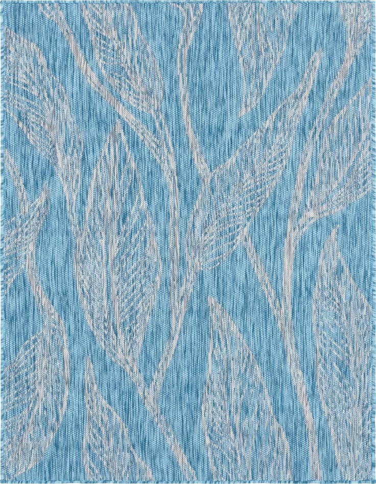 Detail image of 4' x 6' Easy-Clean Botanical Indoor / Outdoor Rug