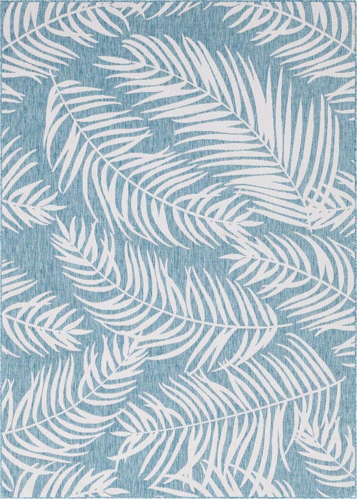 9' x 12' Easy-Clean Botanical Indoor / Outdoor Rug
