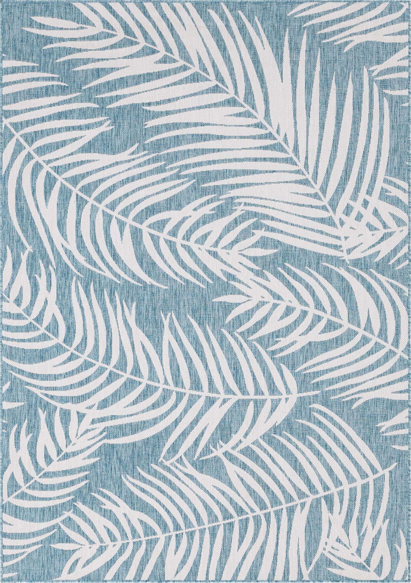 7' x 10' Easy-Clean Botanical Indoor / Outdoor Rug