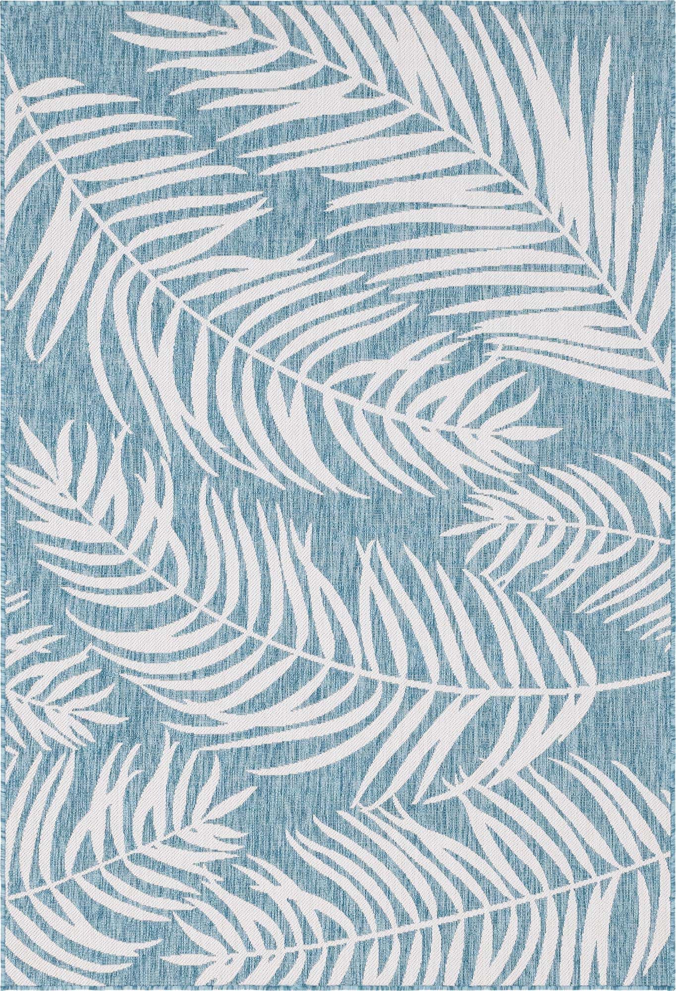 6' x 9' Easy-Clean Botanical Indoor / Outdoor Rug
