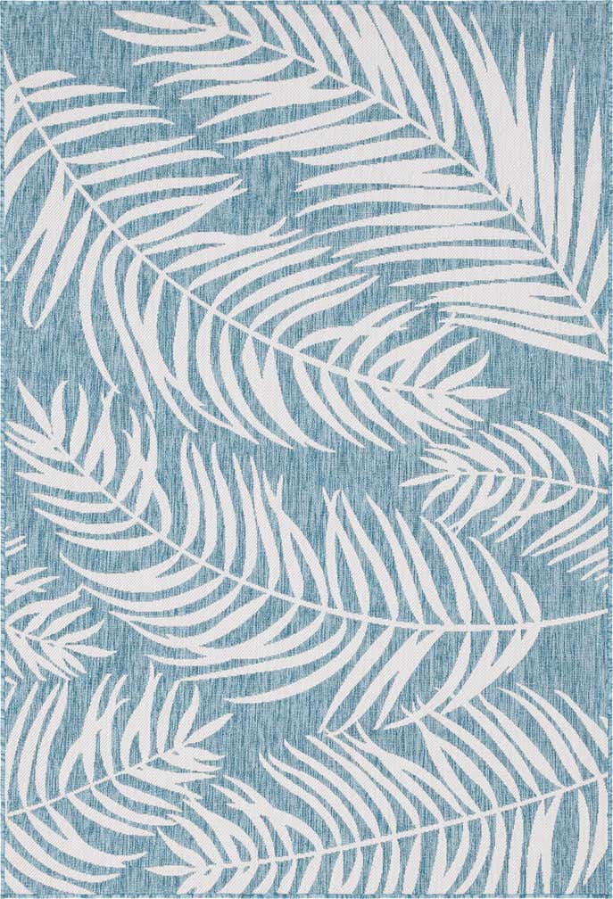 6' x 9' Easy-Clean Botanical Indoor / Outdoor Rug