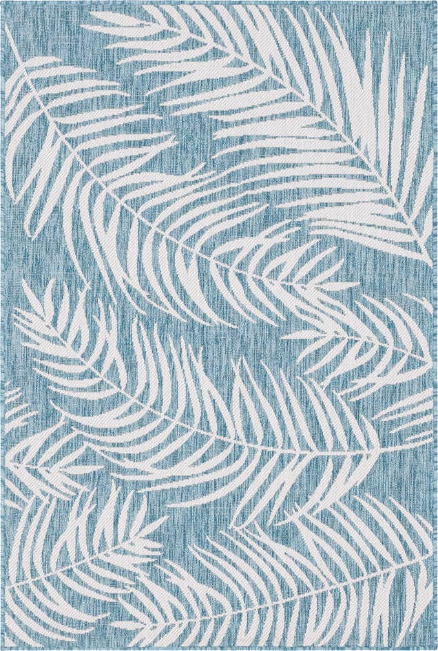 Detail image of 4' x 6' Easy-Clean Botanical Indoor / Outdoor Rug