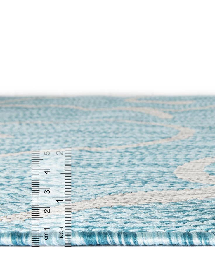 Detail image of 4' x 6' Easy-Clean Botanical Indoor / Outdoor Rug