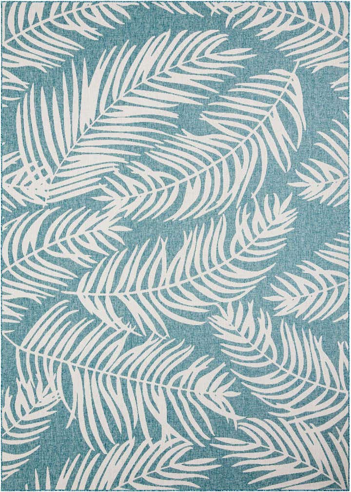 10' x 14' Easy-Clean Botanical Indoor / Outdoor Rug