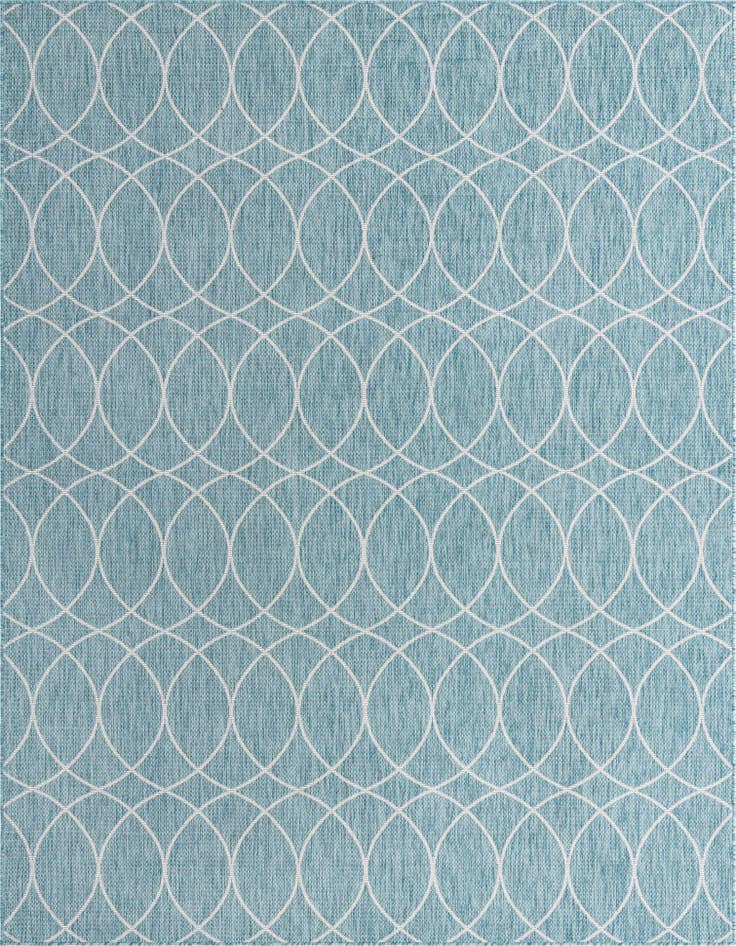 Detail image of 9' x 12' Easy-Clean Lattice Indoor / Outdoor Rug