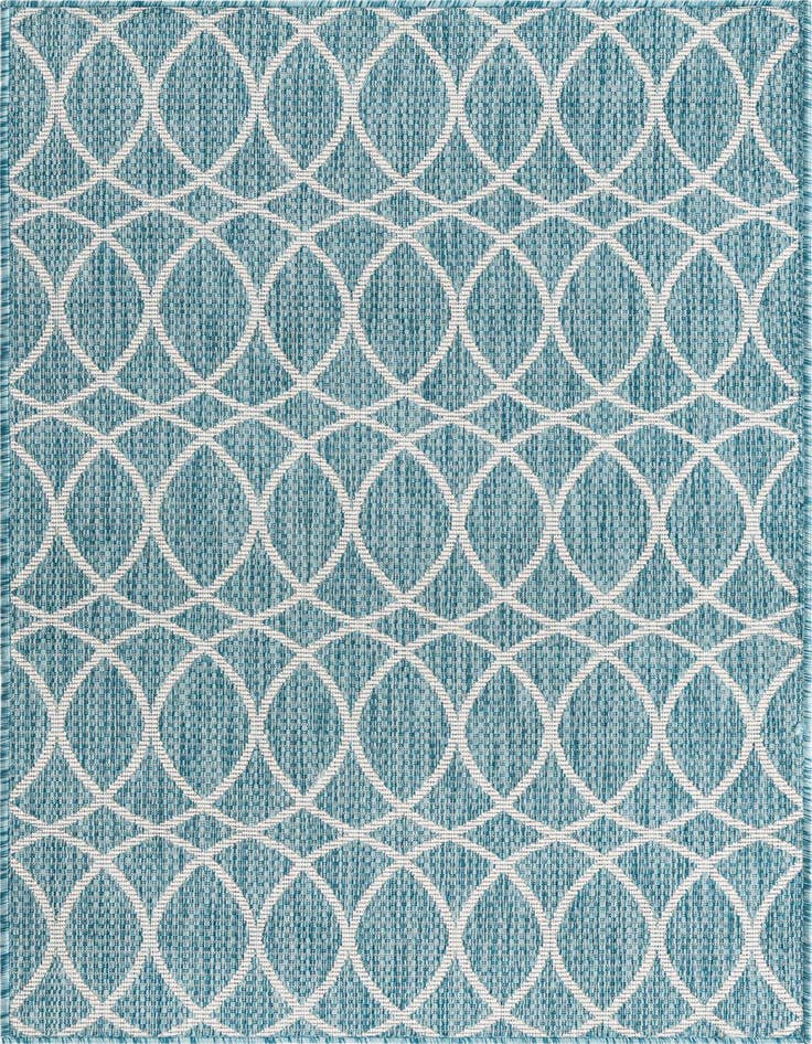 Detail image of 3' x 5' 3 Easy-Clean Lattice Indoor / Outdoor Rug