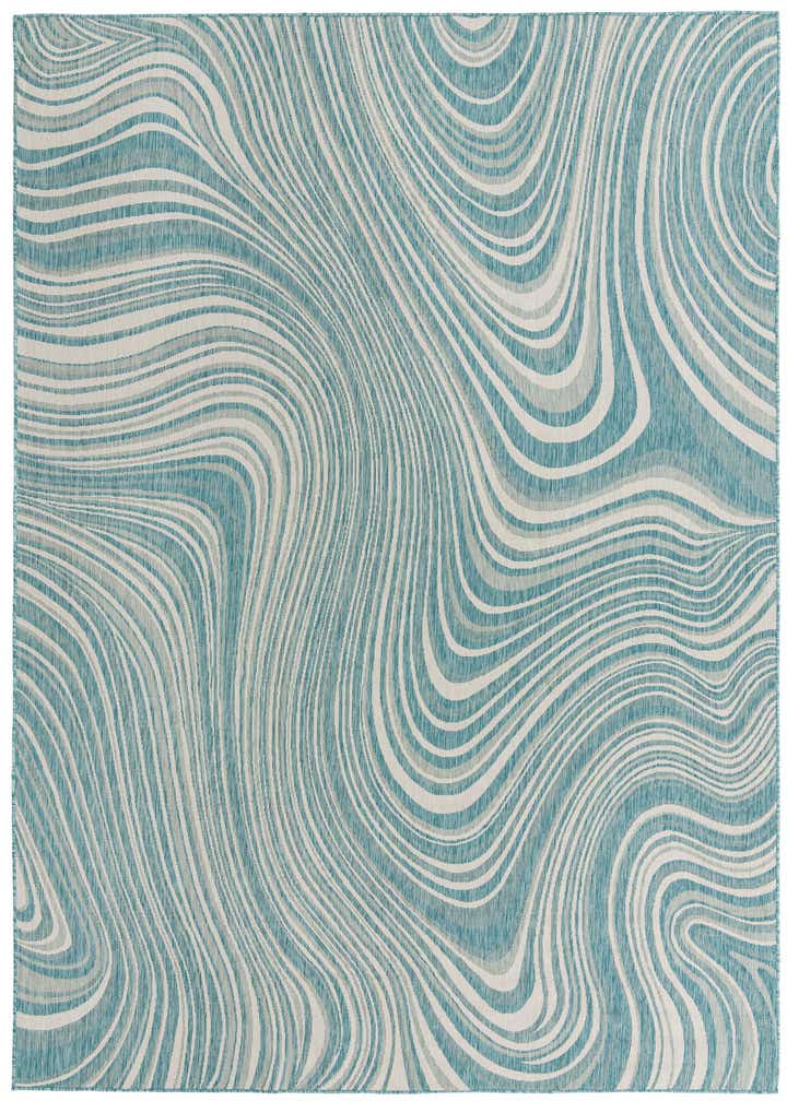 9' x 12' Easy-Clean Modern Indoor / Outdoor Rug