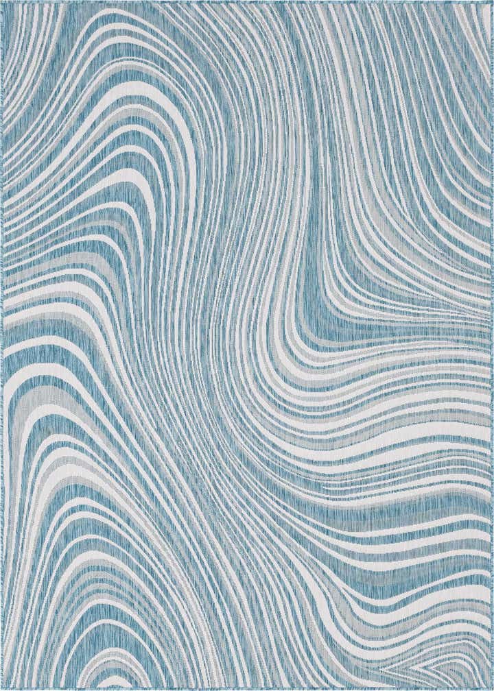 7' x 10' Easy-Clean Modern Indoor / Outdoor Rug