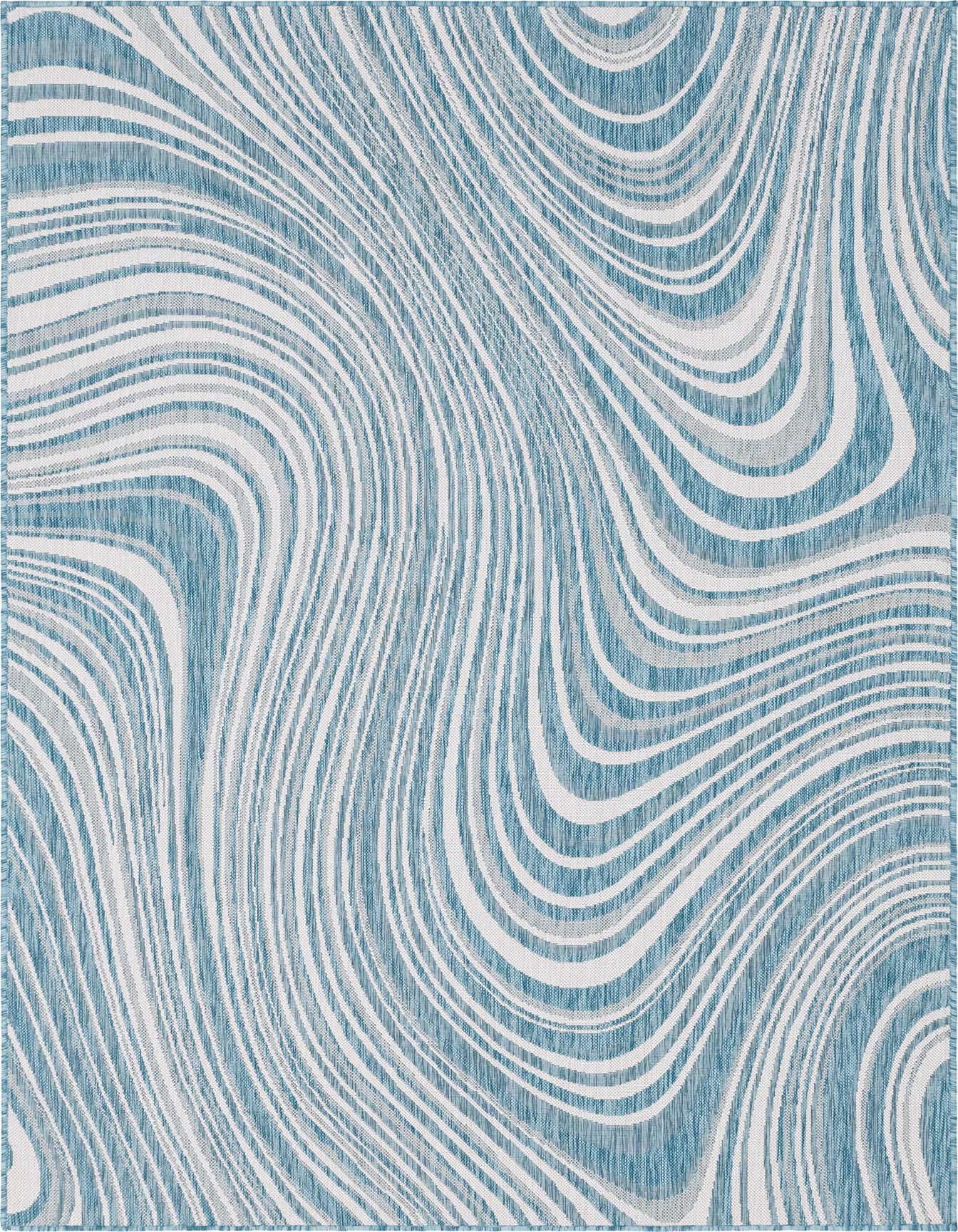 6' x 9' Easy-Clean Modern Indoor / Outdoor Rug