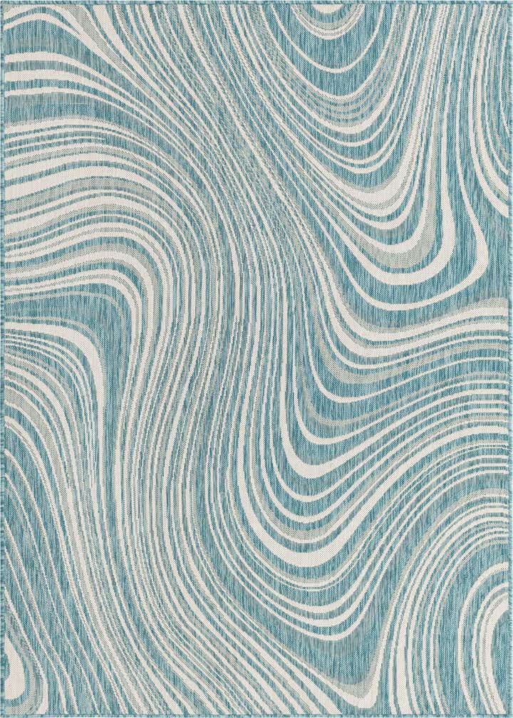 5' 3 x 8' Easy-Clean Modern Indoor / Outdoor Rug