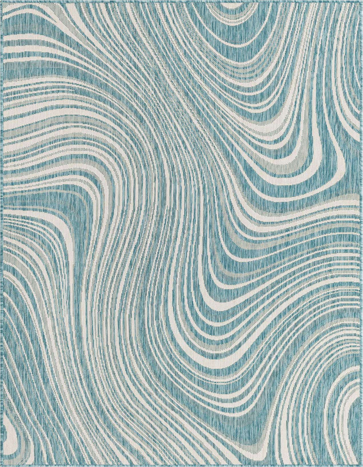 5' 3 x 8' Easy-Clean Modern Indoor / Outdoor Rug